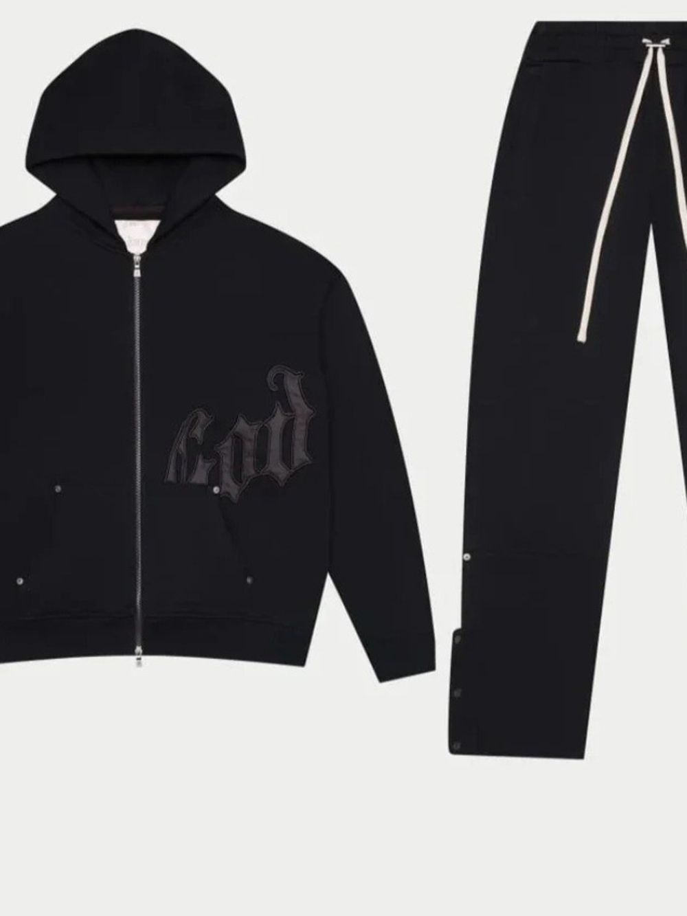 Godspeed Black On Black xsmall Sweatsuit. OS